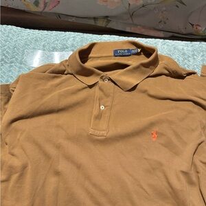 Ralph Lauren Brown Polo Shirt Classic Style